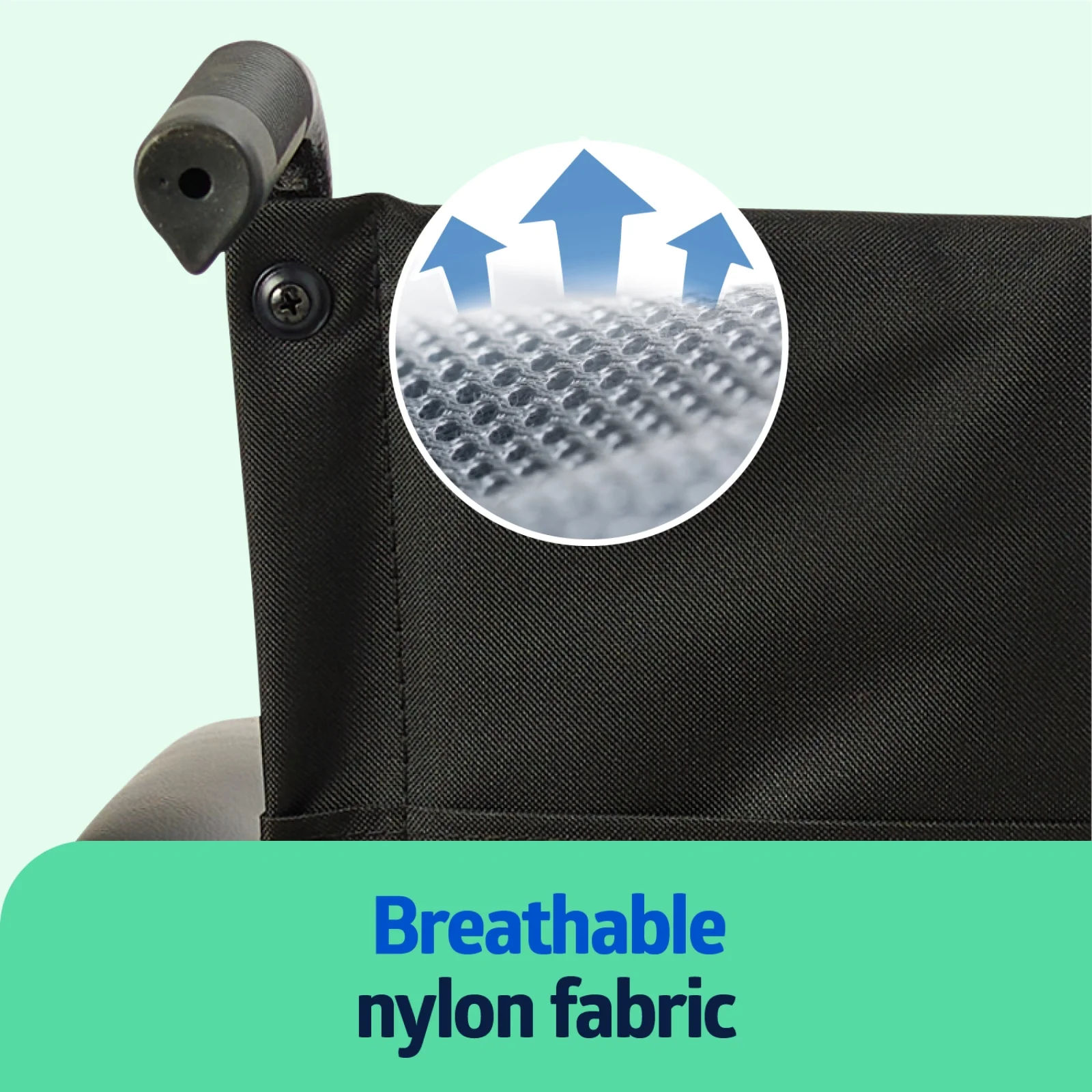 Medline Comfortable Folding Wheelchair with Swing-Back Desk-Length Arms and Swing-Away Footrests, 20”W x 16”D Seat